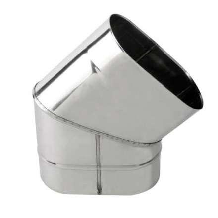 Колено овал. сечения (Отвод) 45 из нерж. ст. 304-0,8 мм, вертикаль. купить в Новополоцке