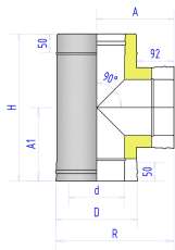 Сэндвич-тройник 2ТР Феникс 90° в Новополоцке