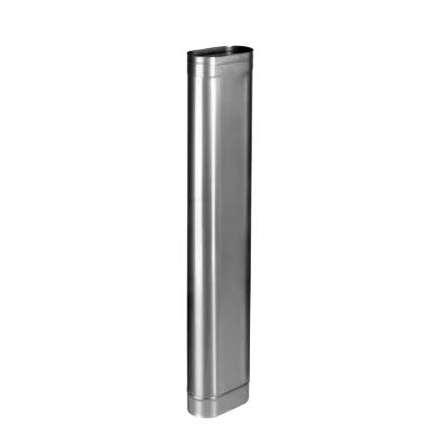 Труба овал. сечения (вставка) L-1000 мм из нерж. ст. 304-1,0 мм в Новополоцке