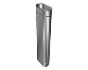 Труба овал. сечения (вставка) L-1000 мм из нерж. ст. 304-1,0 мм купить в Новополоцке