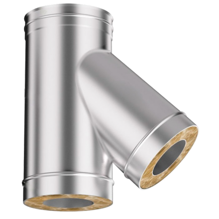 Сэндвич-тройник 45 из нерж. ст. 304-430 0,5-0,5 мм, утепл. 50 мм в Новополоцке