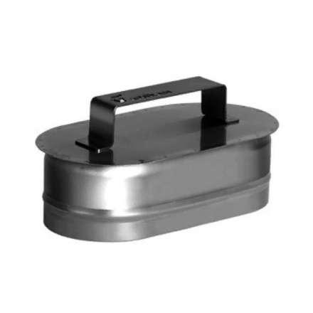 Заглушка овальная с ручкой из нерж. стали 304-0,5 мм купить в Новополоцке