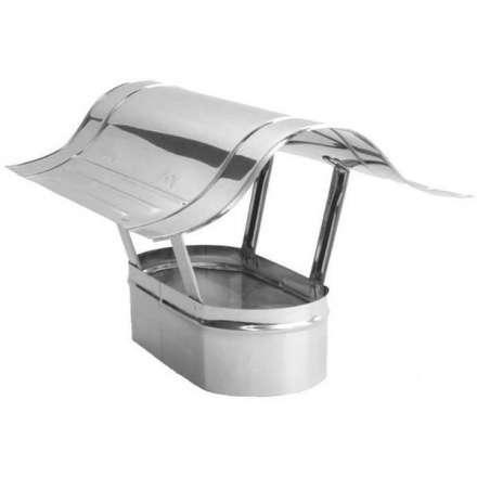 Зонт овальный для дымохода из нерж. ст. 304-0,5 мм купить в Новополоцке