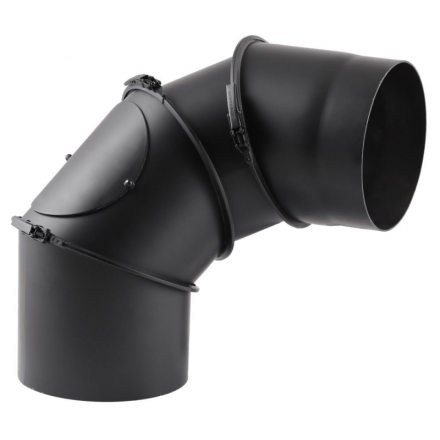 Дымоходное колено (отвод) KAISER PIPES (2мм) 4-сегментное, поворотное 180° в Новополоцке