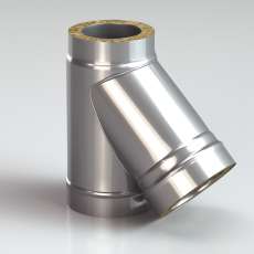 Сэндвич-Тройник 45 из нерж. ст. 430-430 1,0-0,5 мм, утепл. 50 мм купить в Новополоцке