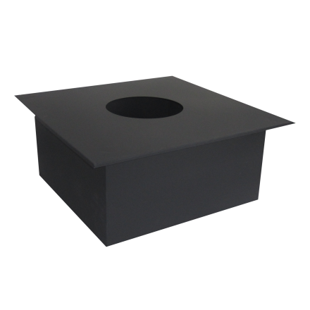 Потолочно-проходной узел (ППУ) КПД ЧЕРНЫЙ под сэндвич (450x450) фото в Новополоцке