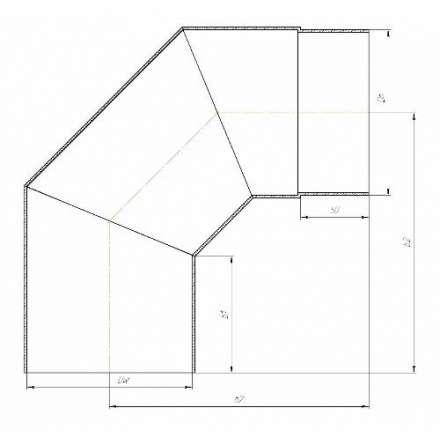 Отвод 90° КПД ЧЕРНЫЙ в Новополоцке