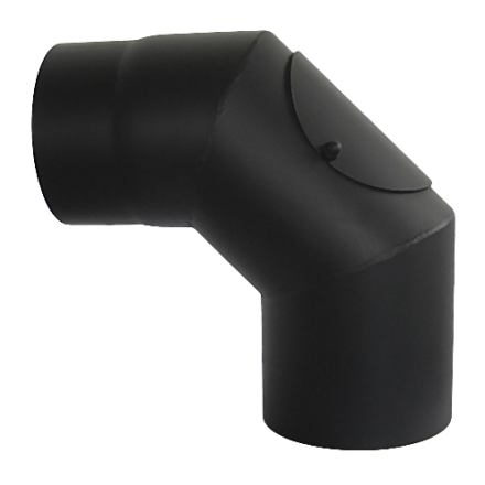 Отвод 90° с ревизией КПД ЧЕРНЫЙ фото в Новополоцке