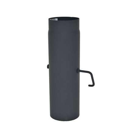 Труба с шибером 500 мм КПД ЧЕРНЫЙ фото в Новополоцке