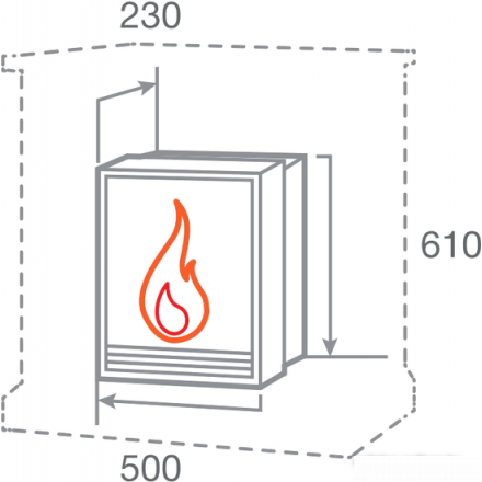 Электрокамин RealFlame FOBOS-S LUX BR в Новополоцке