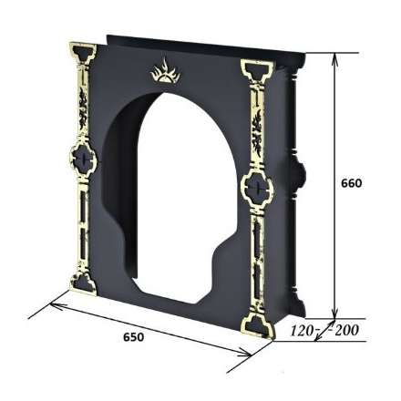 Портал Царь-печи средний стальной в Новополоцке