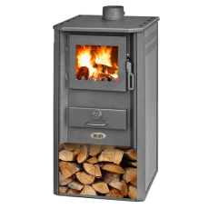 Печь-камин Blist Oganj LM стальная дверца красная фото в Новополоцке