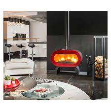 Купить Печь-камин Invicta Fifty Sur Pied Ivoire в интерьере чугунная в Новополоцке в Новополоцке