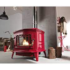 Купить Печь-камин Invicta Bradford белая эмаль в интерьере чугунная в Новополоцке в Новополоцке