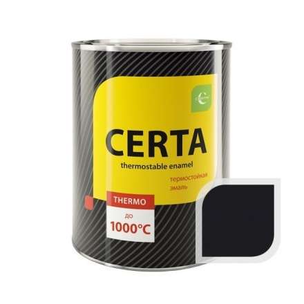 Термостойкая краска CERTA чёрная 0,8 кг в Новополоцке