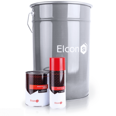 Термостойкая эмаль Elcon, аэрозоль 520 мл (чёрная) в Новополоцке