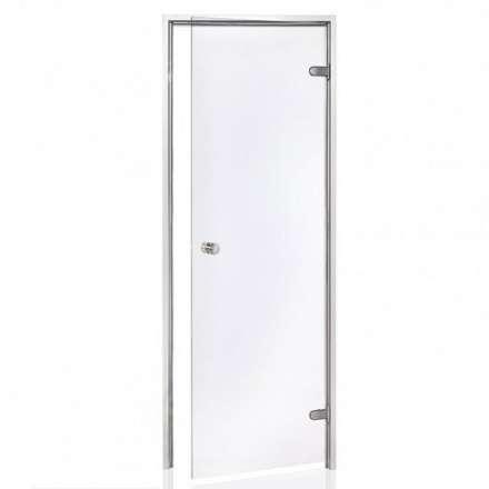 Дверь для бани стеклянная Harvia 7/19 коробка алюминий, стекло прозрачное в Новополоцке