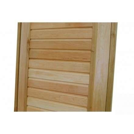 Дверь для бани ComfortProm 800x1900 ольха деревянная глухая с фольгой в Новополоцке