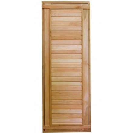 Дверь для бани ComfortProm 700x1800 ольха деревянная глухая с фольгой в Новополоцке