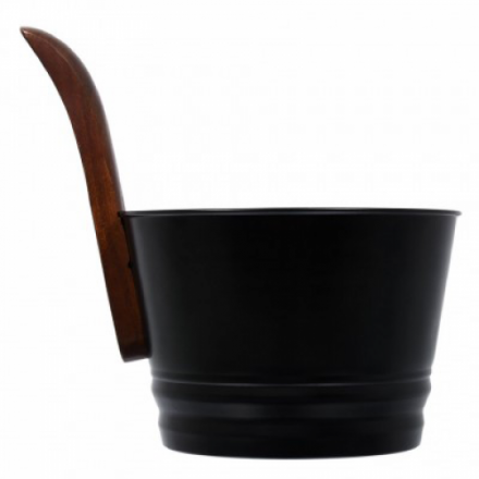 Бадья из стали 4 л черная Банные штучки 41351 купить в Новополоцке