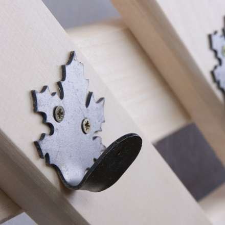 Вешалка Ромб с 5-ю железными кленовыми крючками в Новополоцке