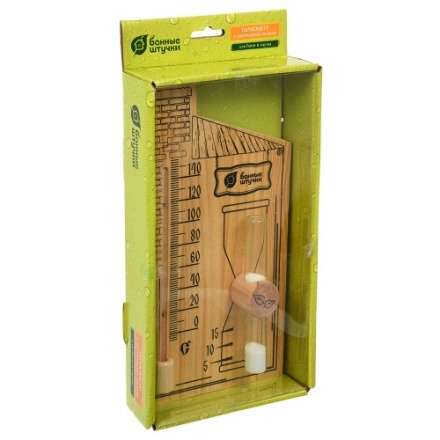 Термометр с песочными часами для бани и сауны 18036 в Новополоцке