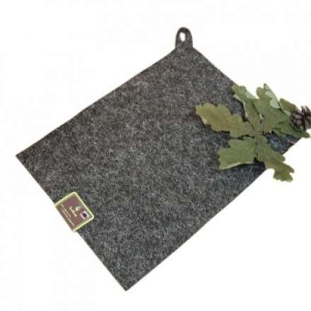 Коврик для бани и сауны, 30 х 40 см, войлок серый Б42030 купить в Новополоцке