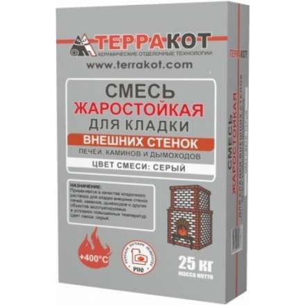 Смесь жаростойкая для кладки внешних стенок печей 25кг в Новополоцке
