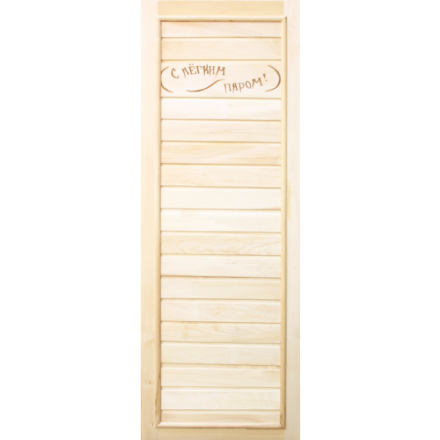 Дверь для бани Doorwood Вагонка Эконом 1850х750 мм (липа, без петель) в Новополоцке
