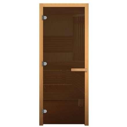 Дверь для бани ВЕЗУВИЙ стекло Бронза 1900x800 мм ОСИНА купить в Новополоцке