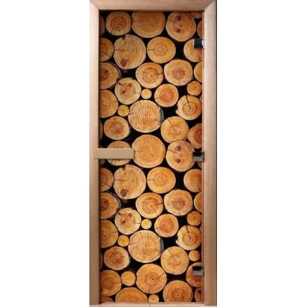 Дверь для сауны Doorwood с фотопечатью A043 1900x700 в Новополоцке