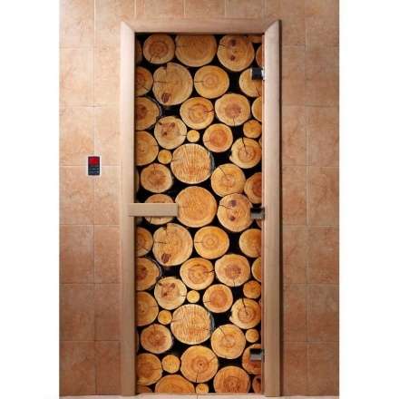 Дверь для сауны Doorwood с фотопечатью A043 1900x700 в Новополоцке