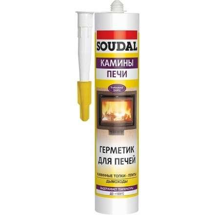 Герметик для печей SOUDAL Calofer черный 280 мл жаростойкий в Новополоцке