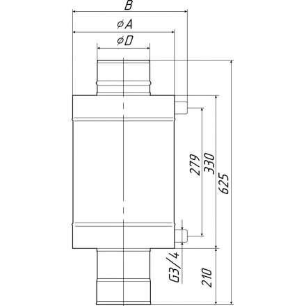 Теплообменник Термофор КОСТАКАН 8 л самоварного типа в Новополоцке