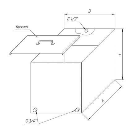Бак Ferrum Комфорт для теплообменника 90 л в Новополоцке