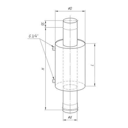 Бак Ferrum Комфорт для печи с водяным контуром 7 л в Новополоцке