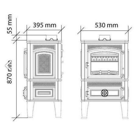 Чугунная печь Ferguss Magma Cook в Новополоцке