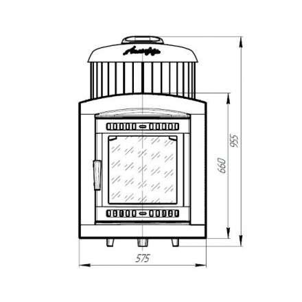 Печь банная ProMetall Атмосфера L в ламелях Окаменевшее дерево в Новополоцке