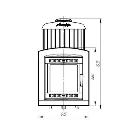 Печь банная ProMetall Атмосфера XL в ламелях Окаменевшее дерево в Новополоцке