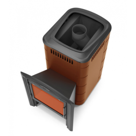 Печь для бани Термофор Тунгуска 2017 Inox Витра терракота фото в Новополоцке