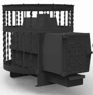 Чугунная банная печь Kennet Бастион 22 сетка витая в Новополоцке