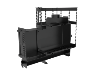 Чугунная банная печь Kennet Бастион 22 сетка витая в Новополоцке