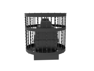 Чугунная банная печь Kennet Бастион 22 сетка витая в Новополоцке