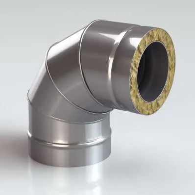 Сэндвич-Колено (Отвод) 90 304/430-0,8, изол. 50 мм в Новополоцке