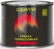 Краска термостойкая антикоррозионная 0,4 кг Черная CERTA в Новополоцке
