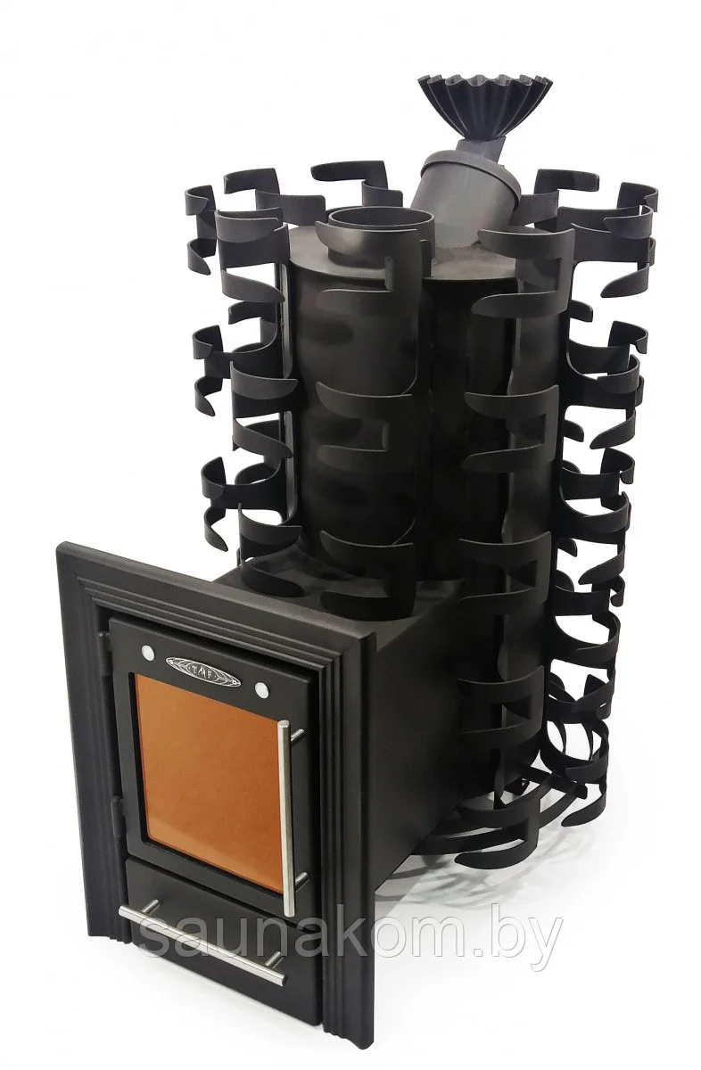 Печь для бани Семирамида Inox Люмина антрацит Амазонка бай фото в Новополоцке