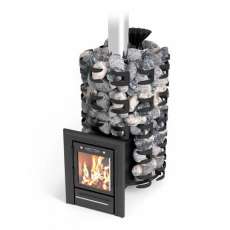 Печь для бани Семирамида Inox Люмина антрацит Амазонка бай фото в Новополоцке