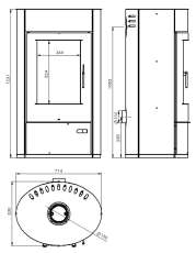 Купить печь-камин Дунай АОТВ -9.03 в Новополоцке в Новополоцке