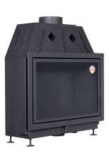 Каминная топка Экокамин Альфа 1000 B подовая черный шамот в Новополоцке