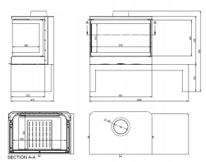 Печь-камин KFD STO MAX 14 3F Амазонка бай фото в Новополоцке